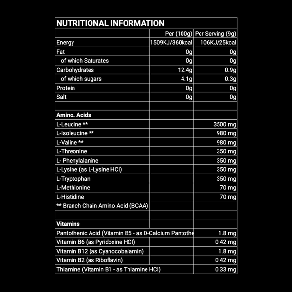RECOVERY | EAA & BCAA Intra-Workout Drink Mix